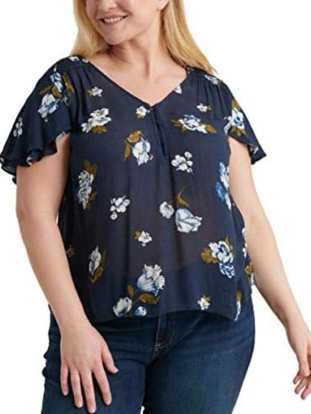 Lucky Brand Top Womens 1X NEW